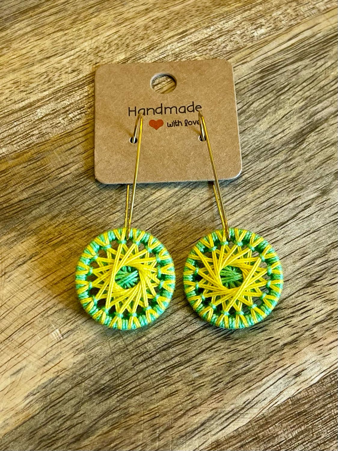 Zwirnknopf Ohrring Hänger