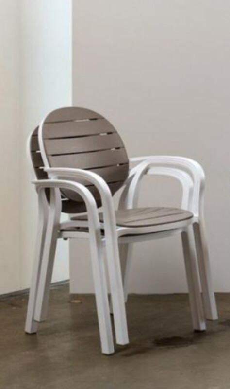 Комплект стульев Nardi PALMA белый, тортора