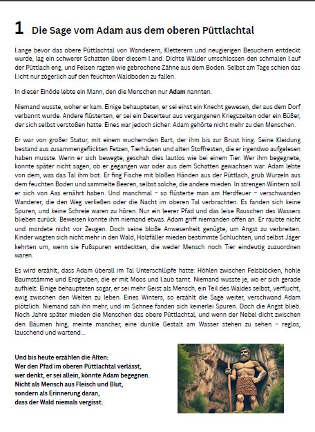 Sagen und vergessene Geschichten der Heimat - Teil 1