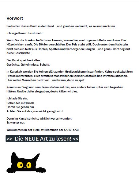 KARSTKALT - Die Krimiserie der Fränkischen Schweiz