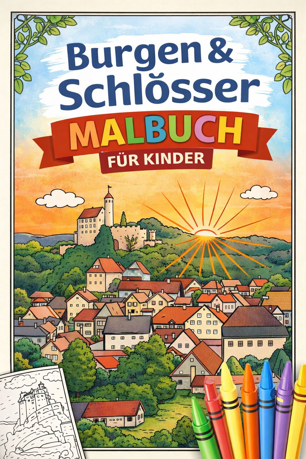 Malbuch für Kinder - Die Fränkische Schweiz