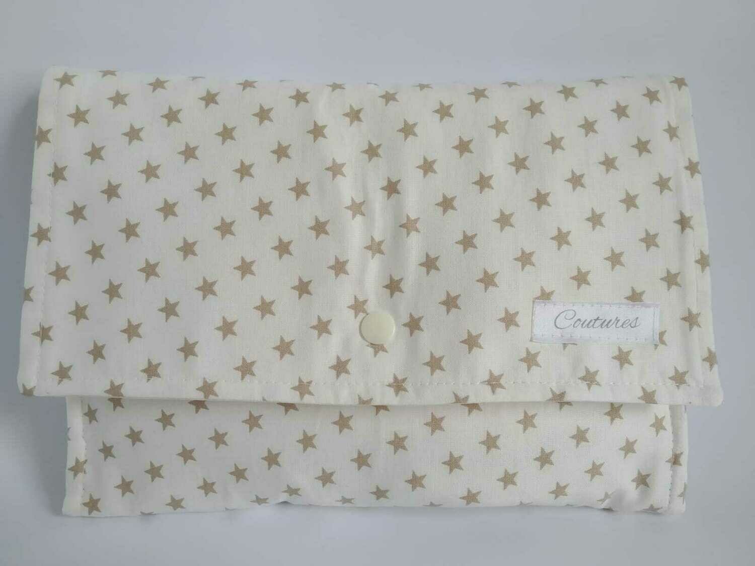PAÑALERA ESTRELLAS MARRON