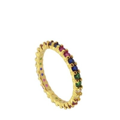 ANILLO CIRCONITAS DE COLORES