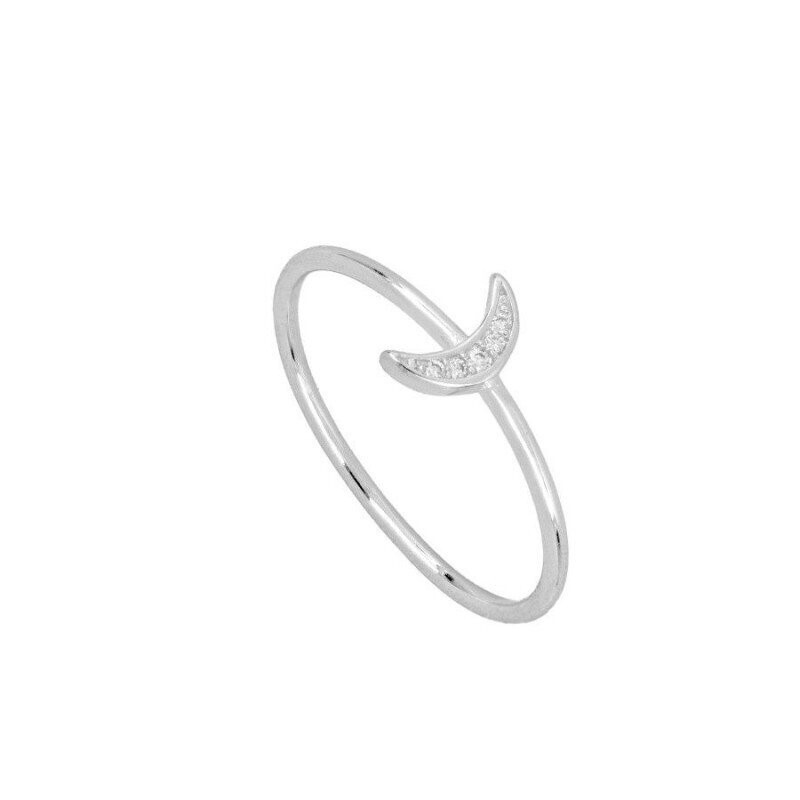 ANILLO LUNA, PLATA/DORADO: PLATA, TALLA: T10