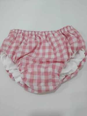 CUBRE-PAÑAL VICHY ROSA