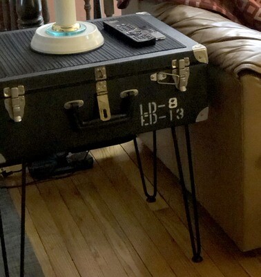 California Ballot Suitcase w Hairpin Legs California Ballot Suitcase w Hairpin Legs