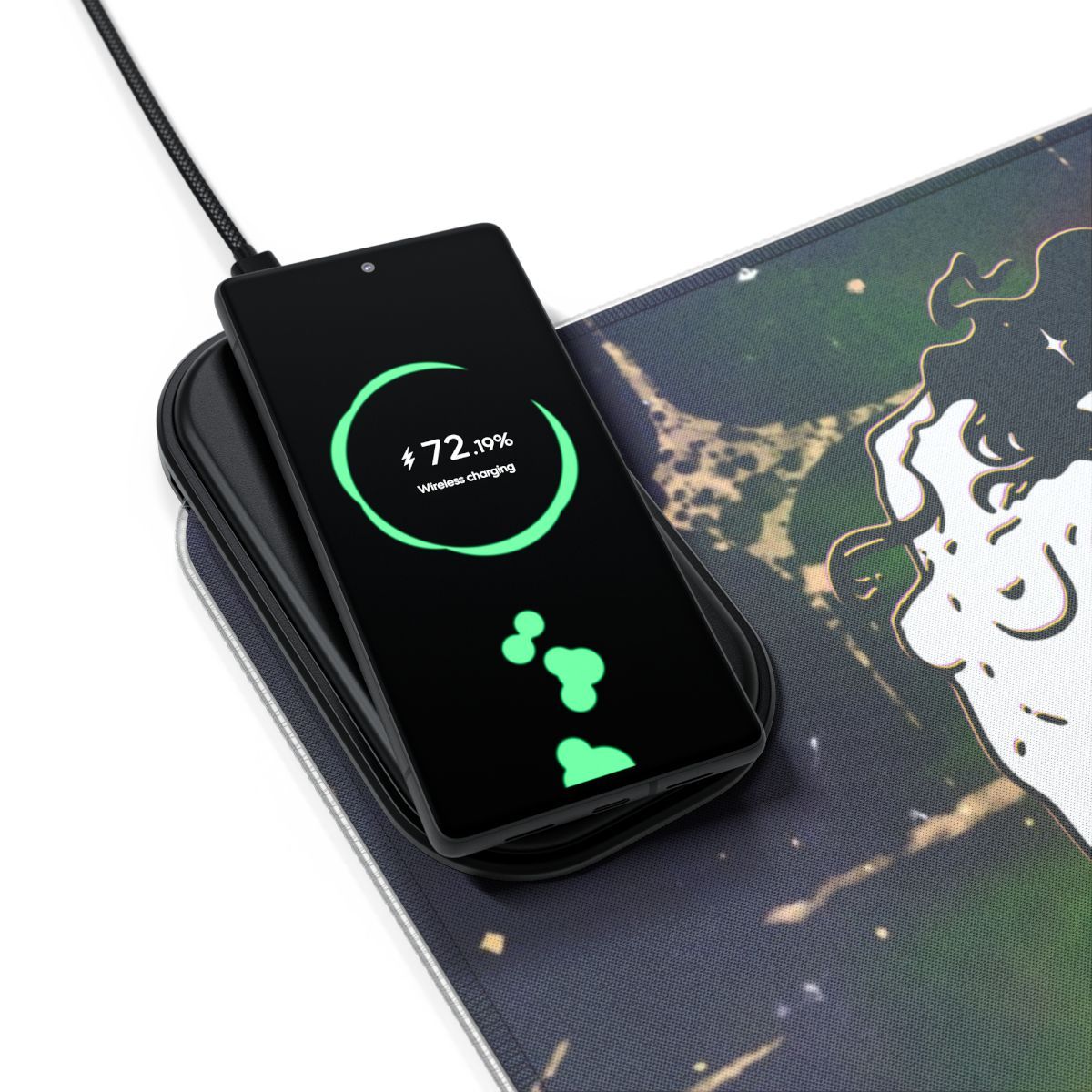 Moon Maiden LED, Wireless Charging, Mouse/Game pad
