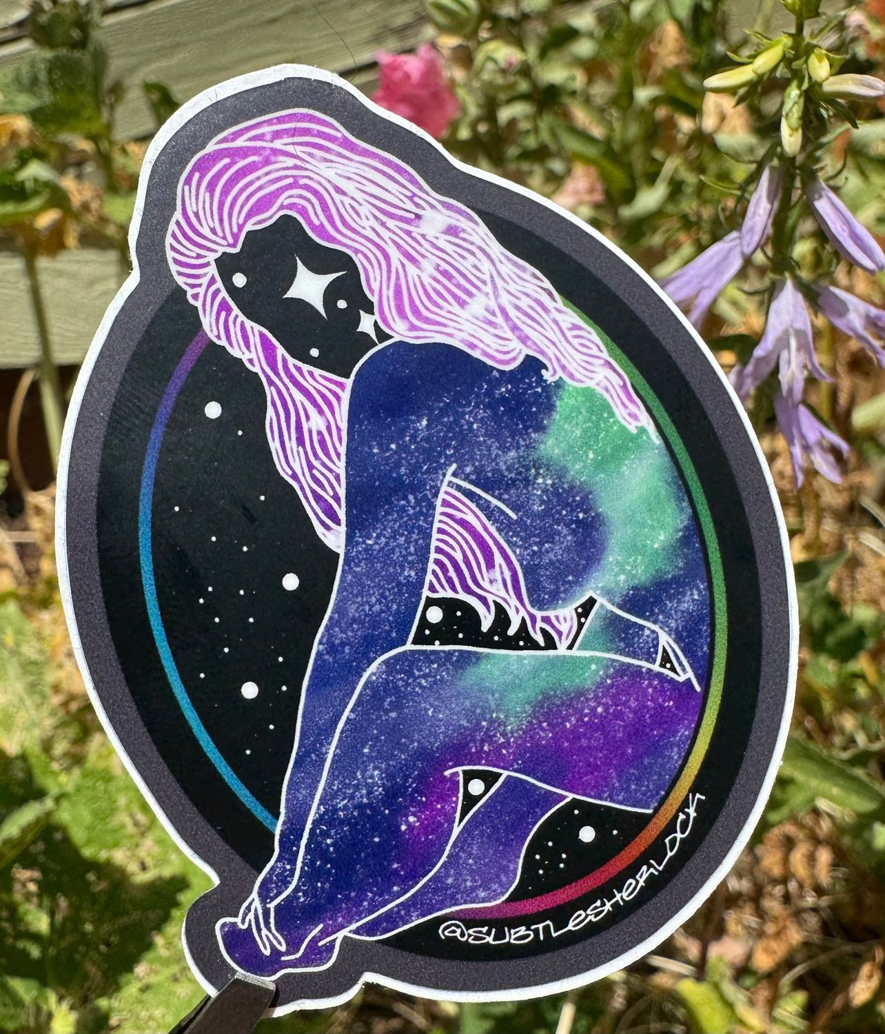 Cosmic Goddess- Holographic Sticker/Regular