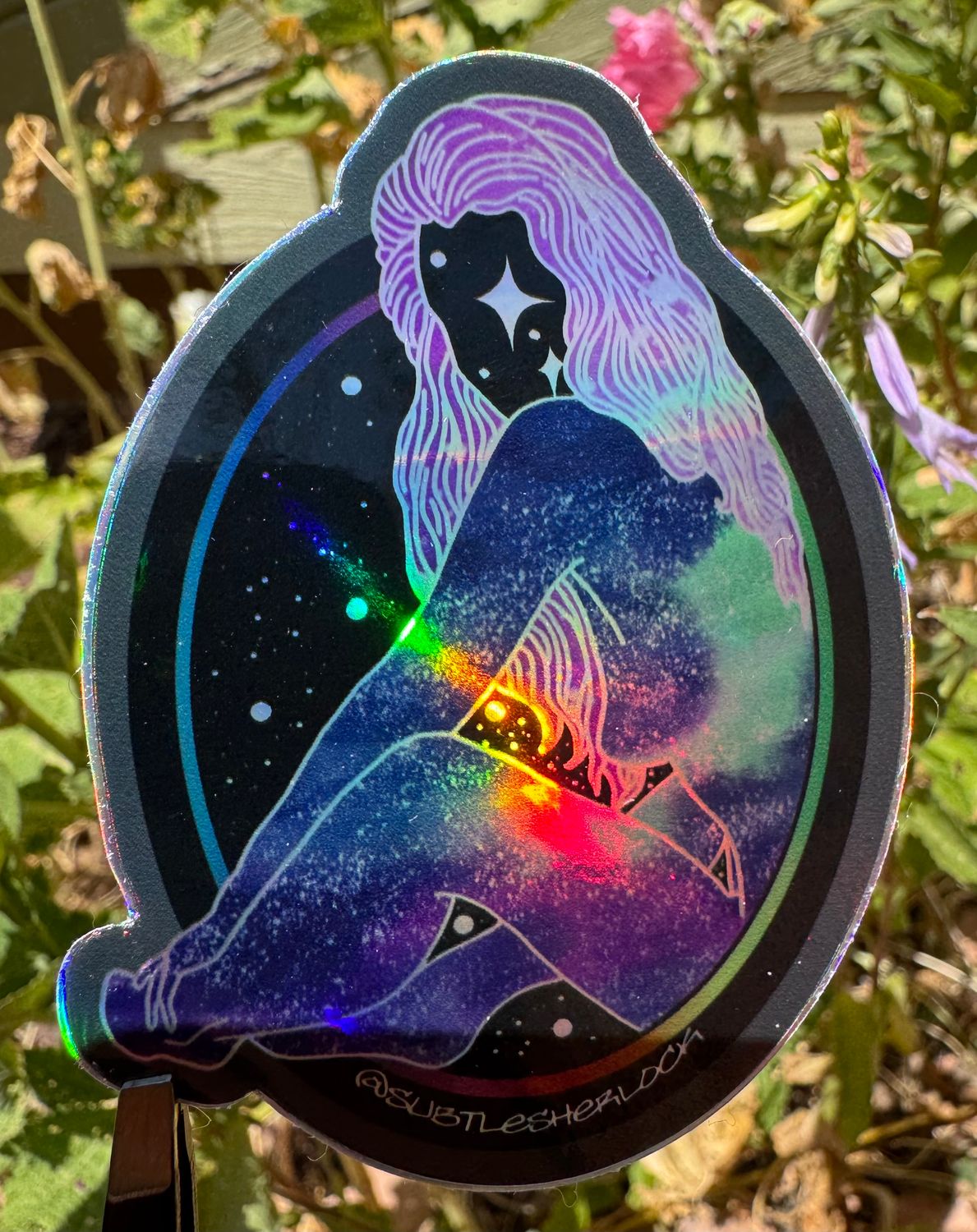 Cosmic Goddess- Holographic Sticker/Regular