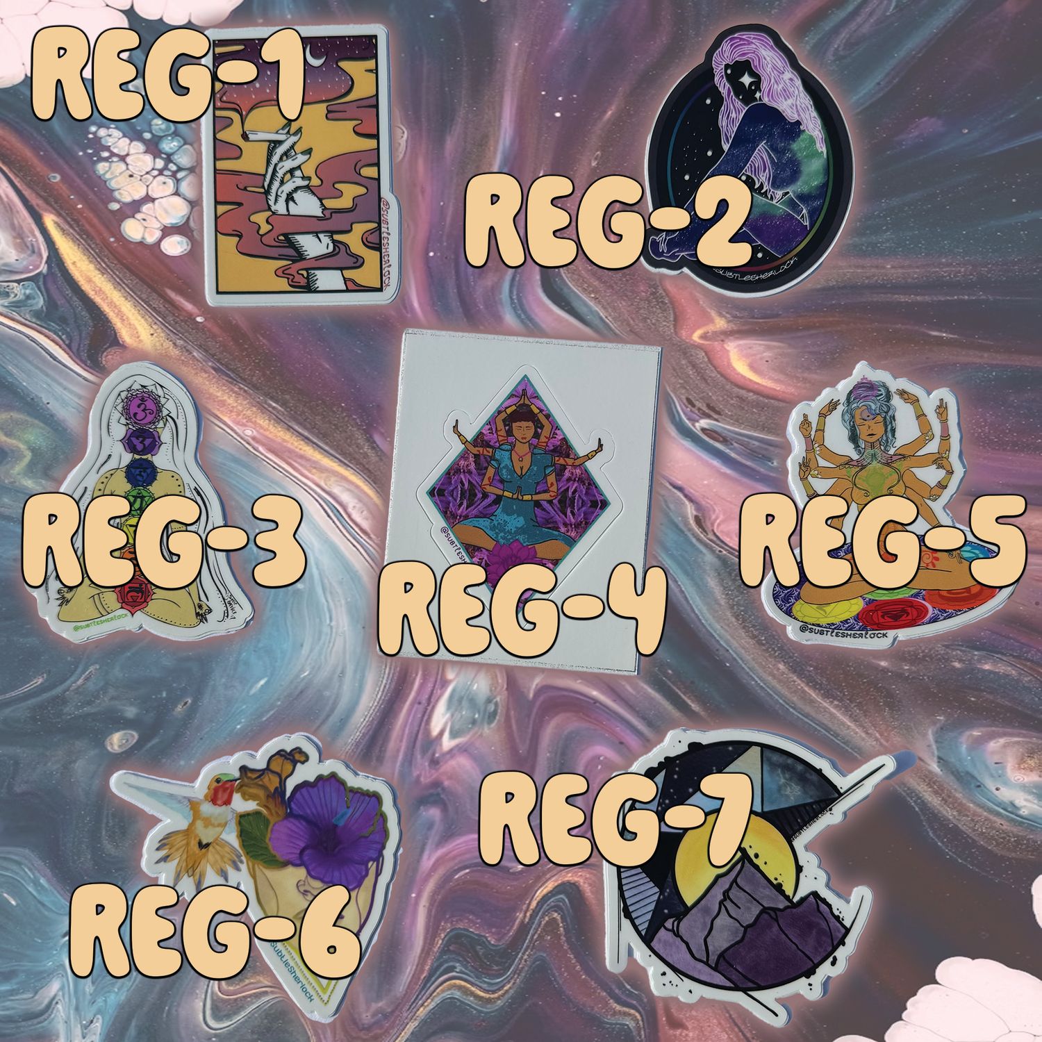 Sticker Pack, Buy 3 get 4th FREE!, Choose your own