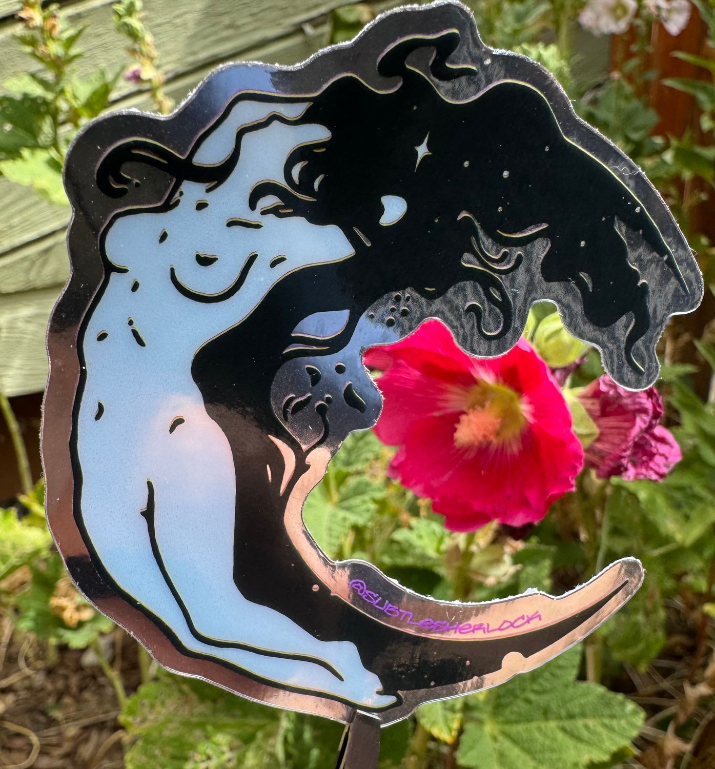 Moon Maiden Holographic Sticker