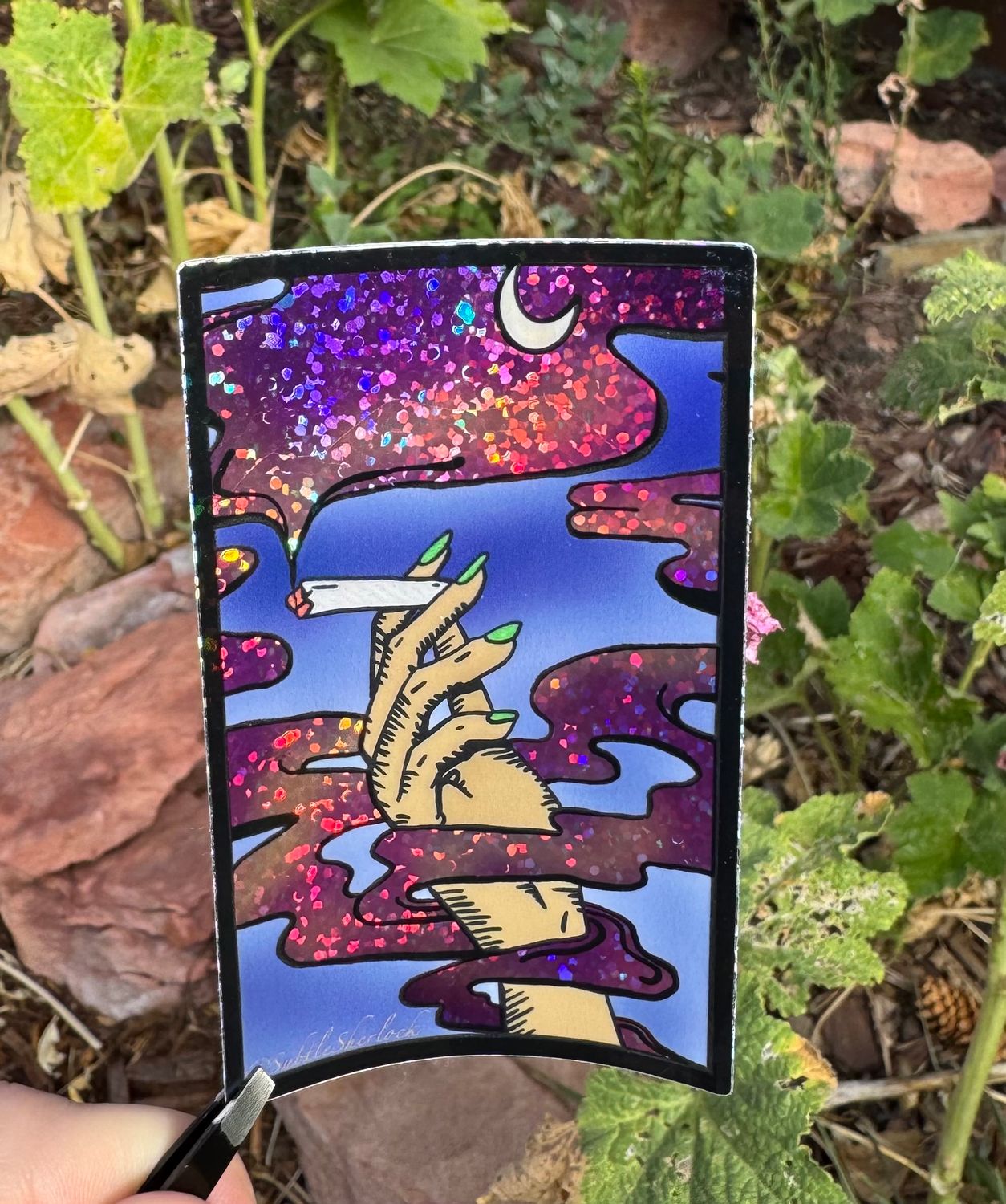 Lonely Stoner Holographic Sticker