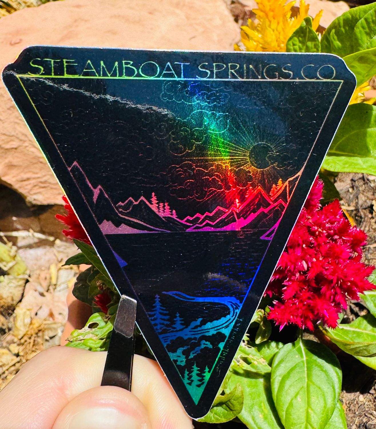 Steamboat Springs Holographic Sticker