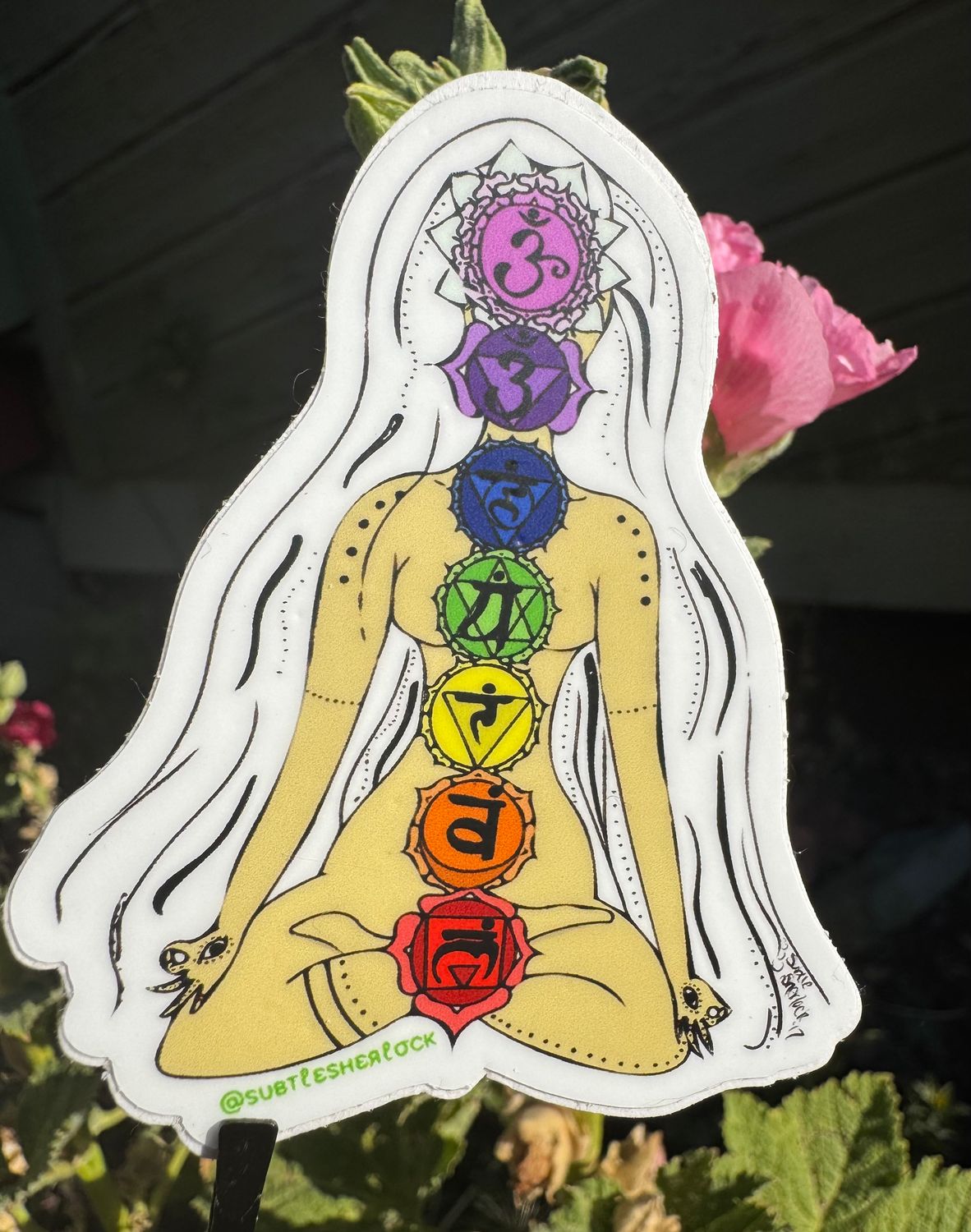 I Can, I Will, I Do, Chakra Meditation Waterproof Vinyl Decal Custom Sticker