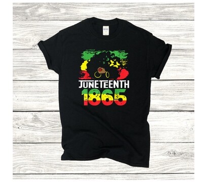 Juneteenth: Afro Girl 1865 - T-Shirt