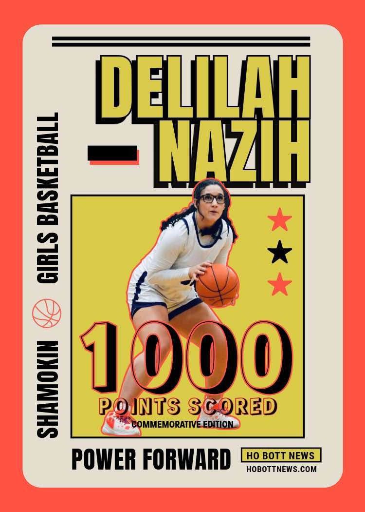 Delilah Nazih 1000 Points Limited Edition Trading Card
