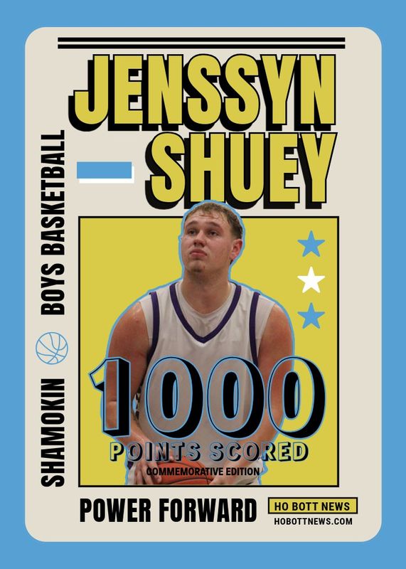 Jenssyn Shuey 1000 Point Limited Edition Trading Card