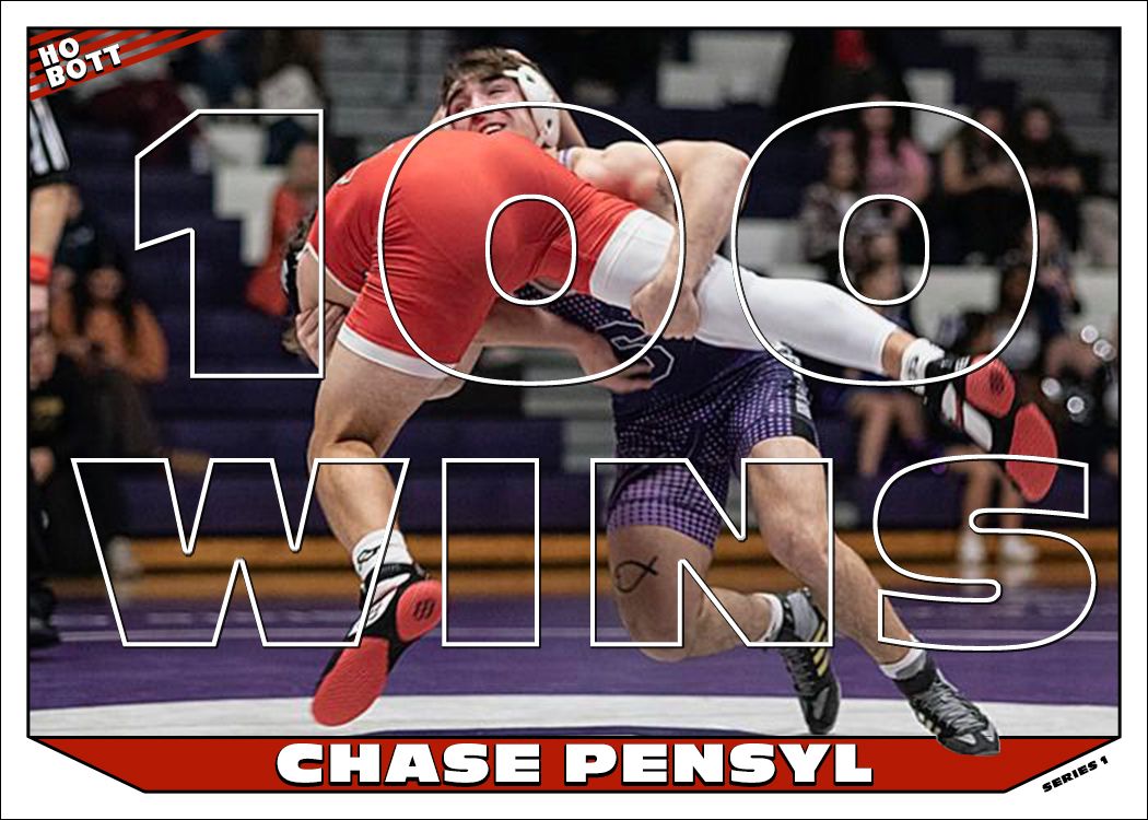 SOLD OUT! Chase Pensyl Wrestling 100 Win LIMITED EDITION card