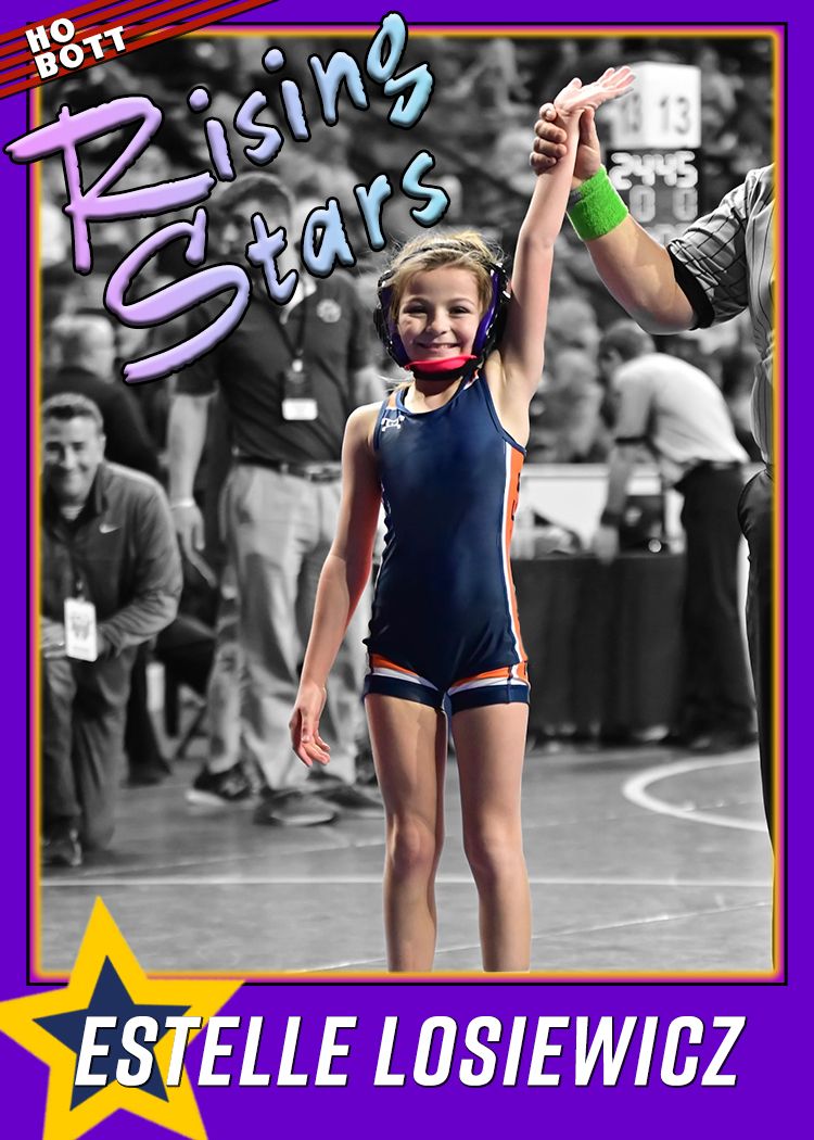SOLD OUT! Estelle Losiewicz RISING STARS Shamokin Wrestling Phenom Trading Card