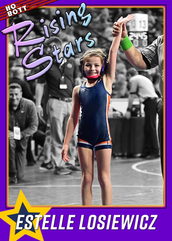 SOLD OUT! Estelle Losiewicz RISING STARS Shamokin Wrestling Phenom Trading Card