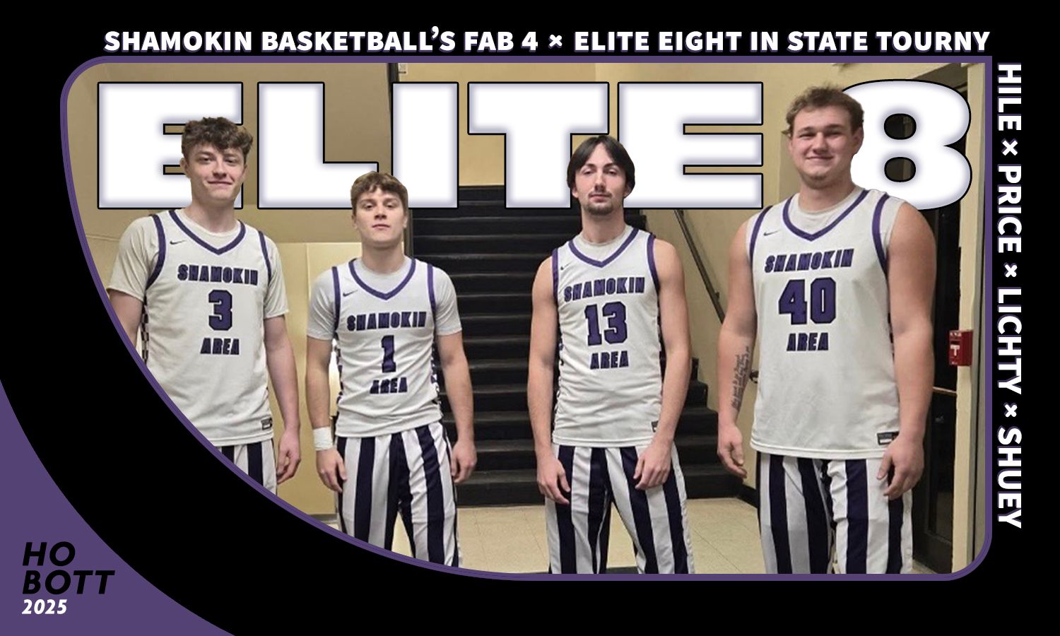 SOLD OUT! The Shamokin Fab 4 PRESENT AND FUTURE STARS Trading Card (Joey Hile, Rylan Price, Case Lichty, Jenssyn Shuey) Only one run being made and each card will be individually numbered!