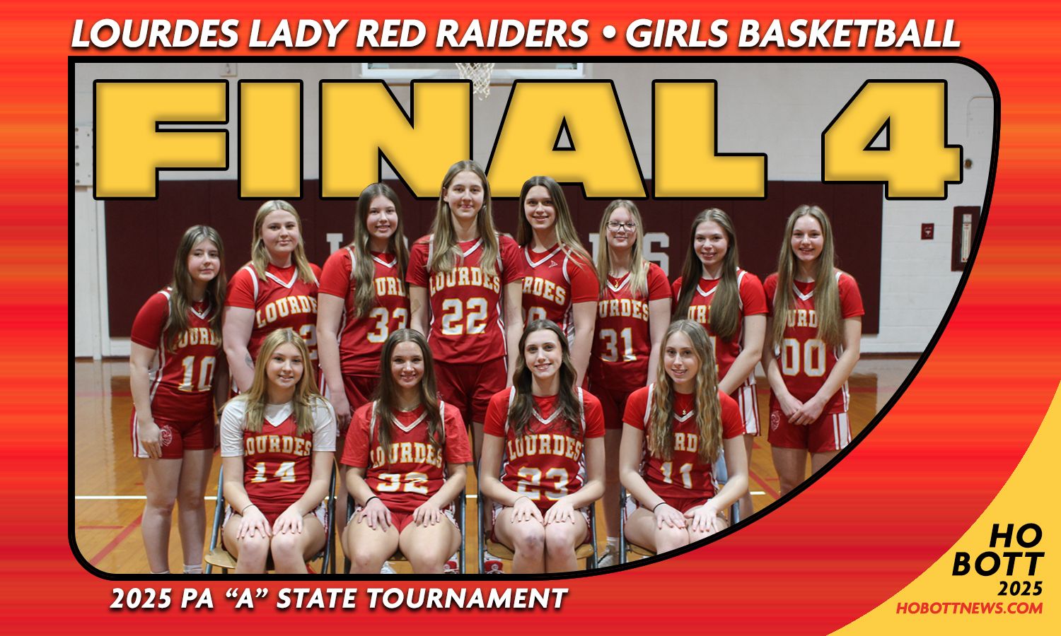 SOLD OUT! Lourdes Regional Red Raiders FINAL FOUR Trading Card (Individually Numbered, Complete Roster List)