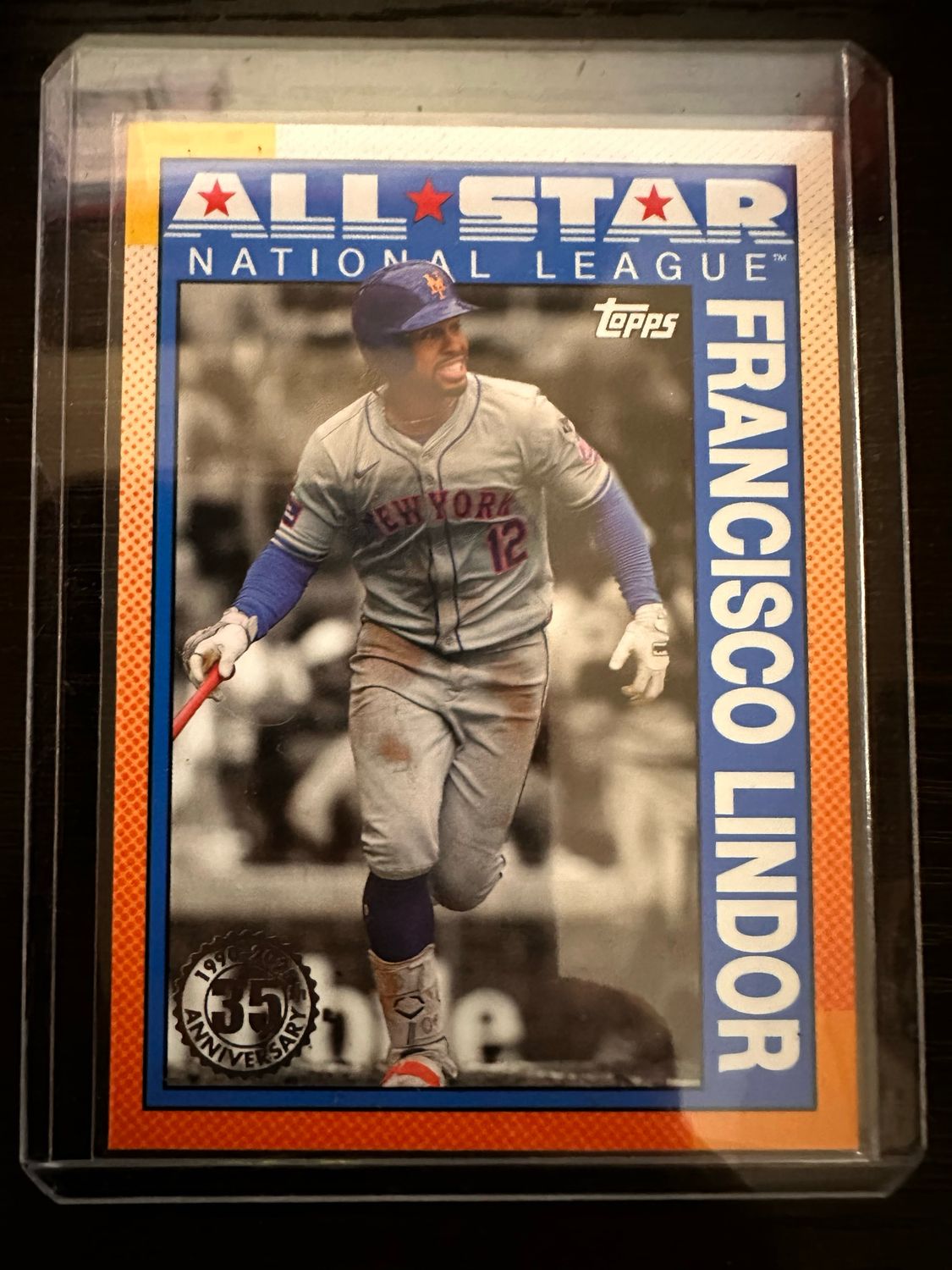 FRANCISCO LINDOR (Mets) 35th Anniversary Topps All Star No. 90AS-35  (FREE SHIPPING)