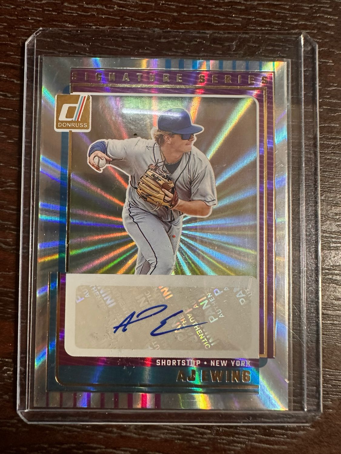A.J. EWING (Mets Prospect) Autograph Donruss 2025 Signature Series No. SG-AJE  (FREE SHIPPING)