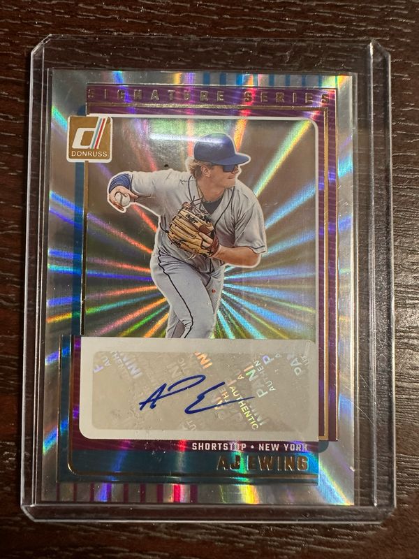A.J. Ewing (Mets Prospect) Autograph Donruss 2025 Signature Series No. SG-AJE  (FREE SHIPPING)