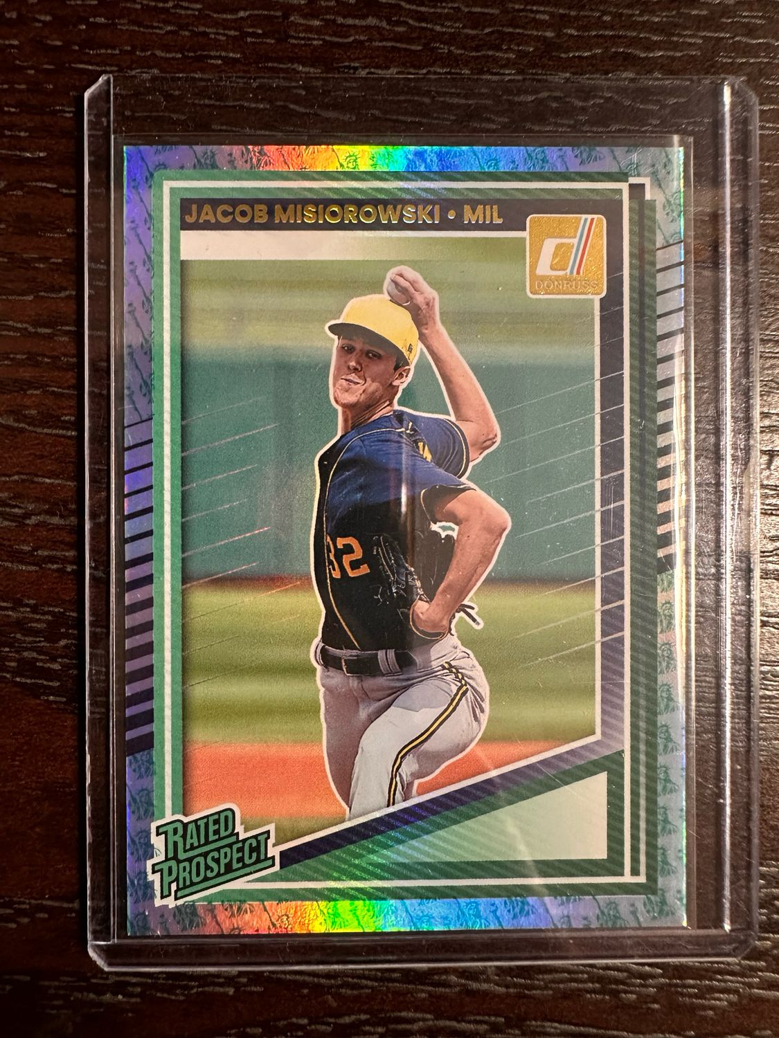 JACOB MISIOROWSKI (Brewers) Statue of Liberty Alternate Donruss No. 128 (FREE SHIPPING)