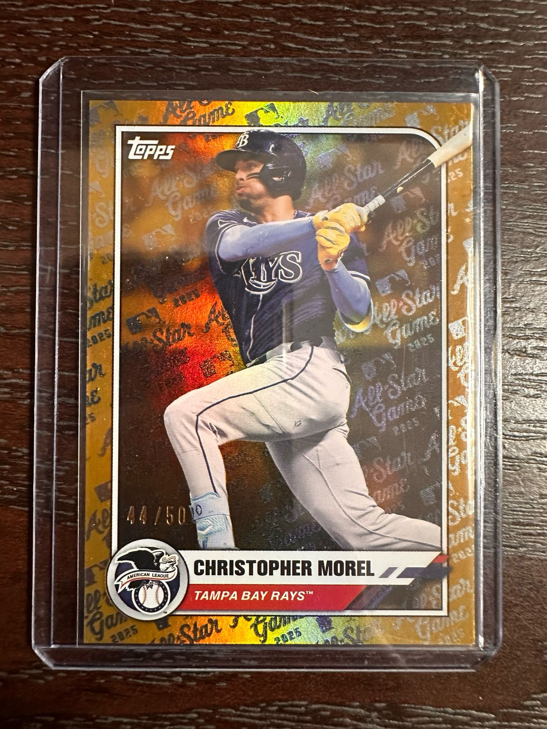 CHRISTOPHER MOREL (Rays) /50 All Star Edition Gold Topps No. 6 (FREE SHIPPING)