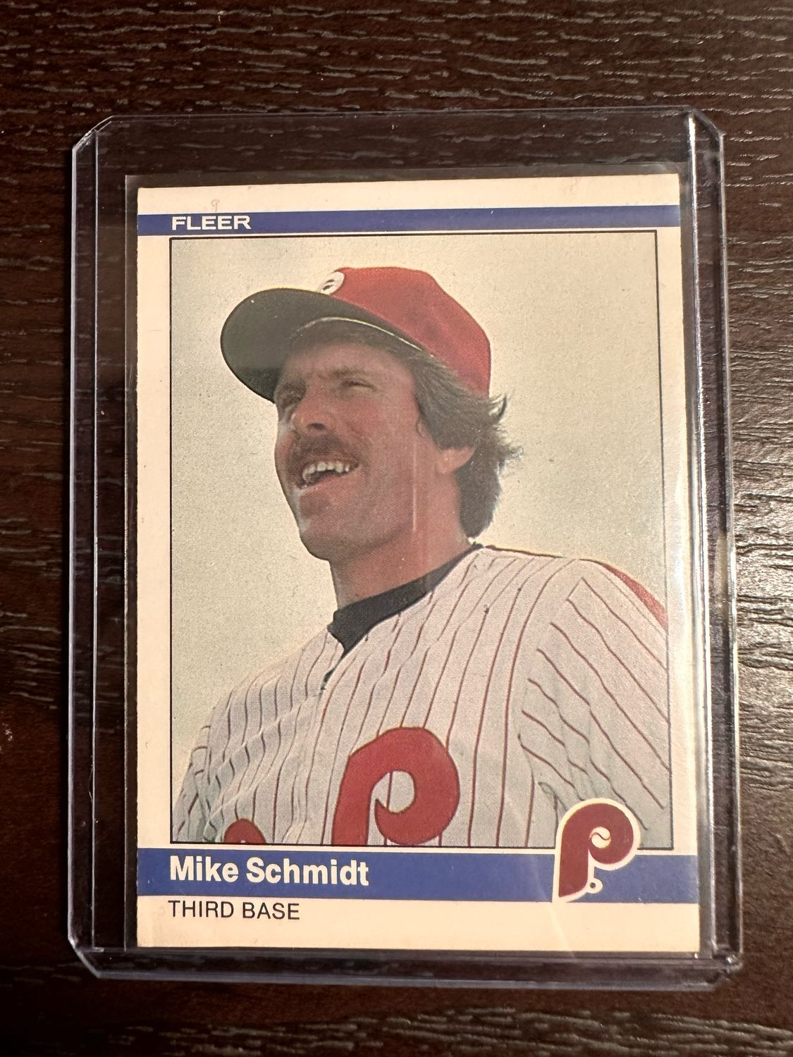 MIKE SCHMIDT (Phillies) 1984 Fleer No. 48 (FREE SHIPPING)