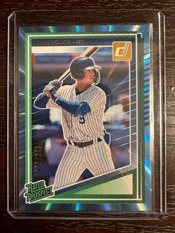 Colin Houck (Mets) Rated Prospect Blue Burst /249 Donruss No. 121 (FREE SHIPPING)