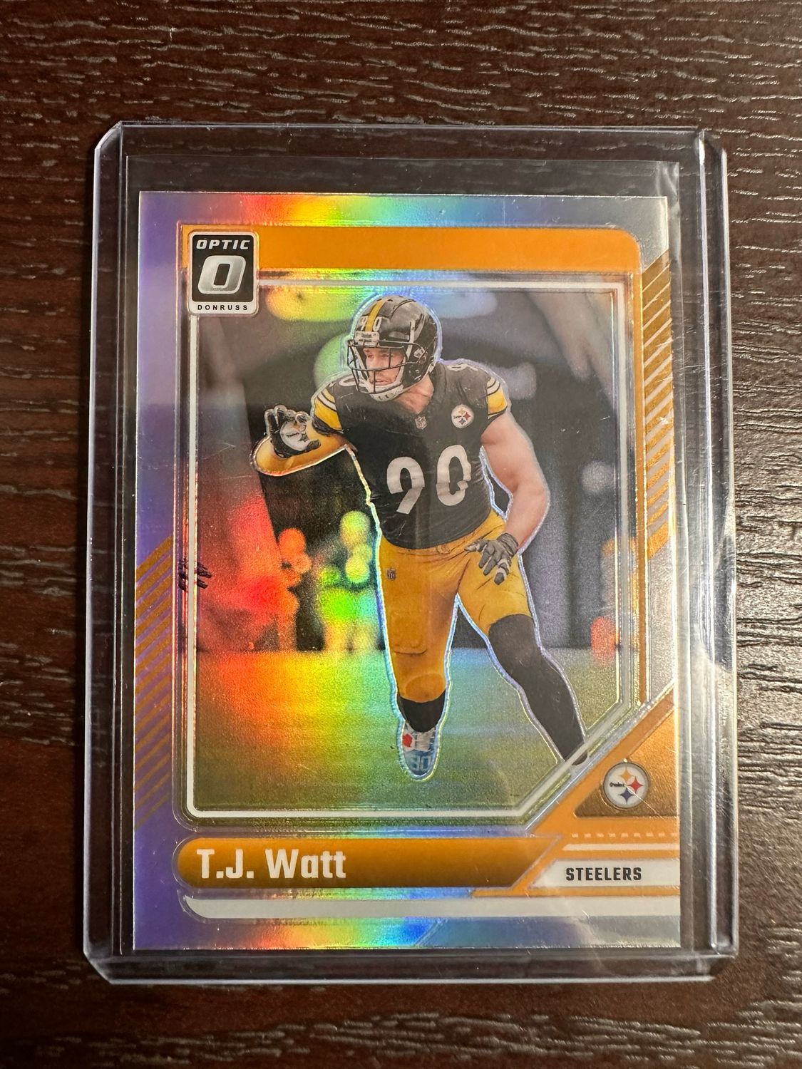 T.J. WATT Prizm (Steelers) Optic Silver No. 169 (FREE SHIPPING)