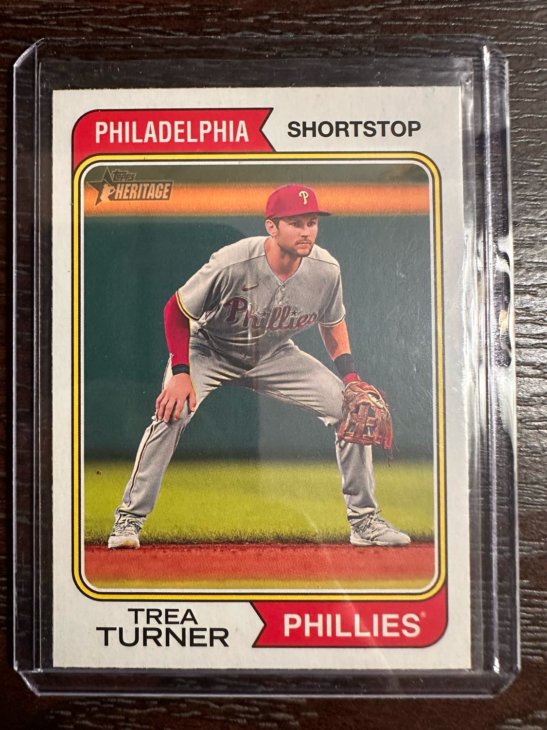 TREA TURNER (Phillies) Topps Heritage No. 575 (FREE SHIPPING)