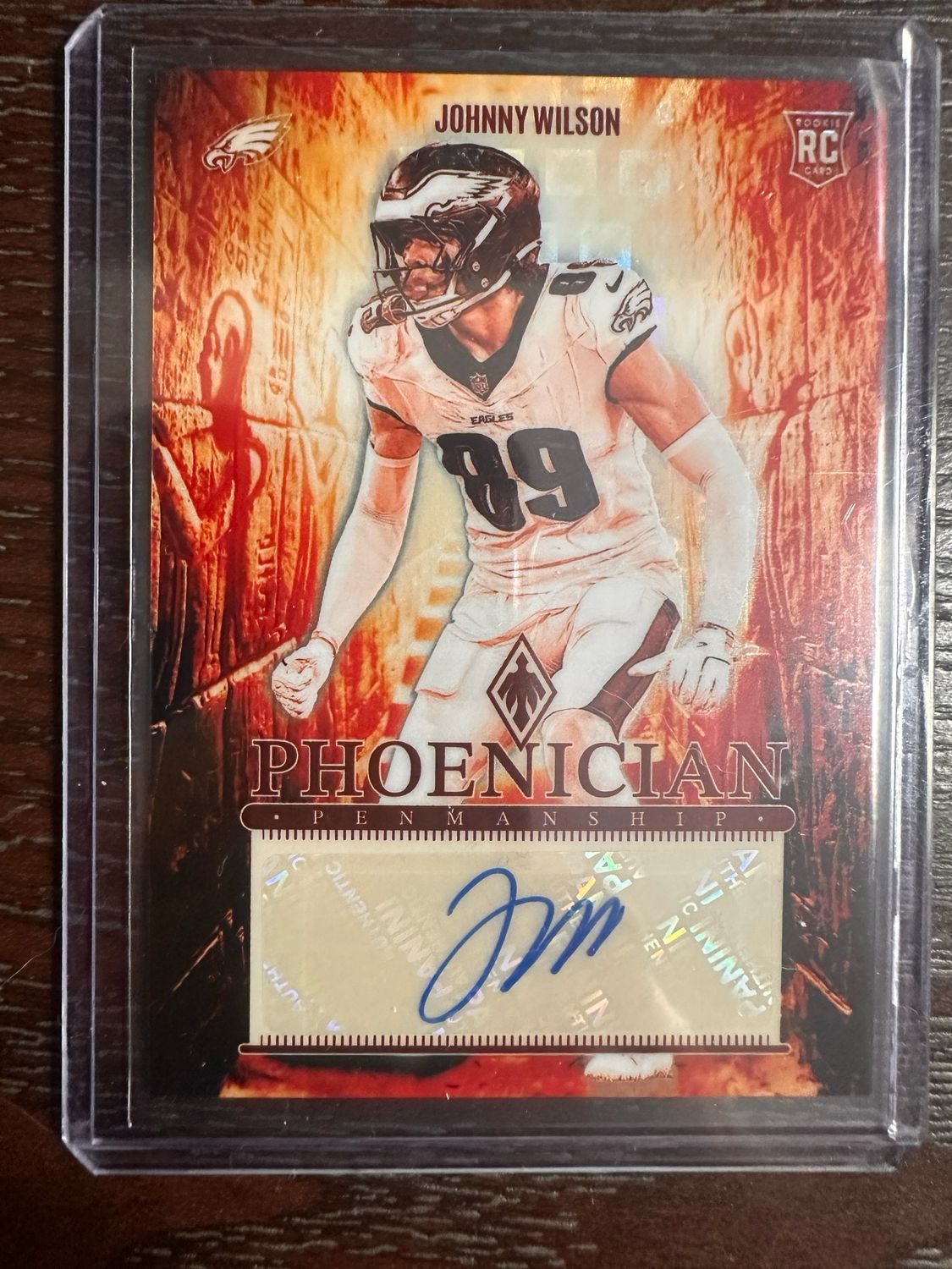 JOHNNY WILSON (Eagles) 2024 Panini Phoenix PHOENICIAN PANDORA RC Auto (FREE SHIPPING) CASE HIT!