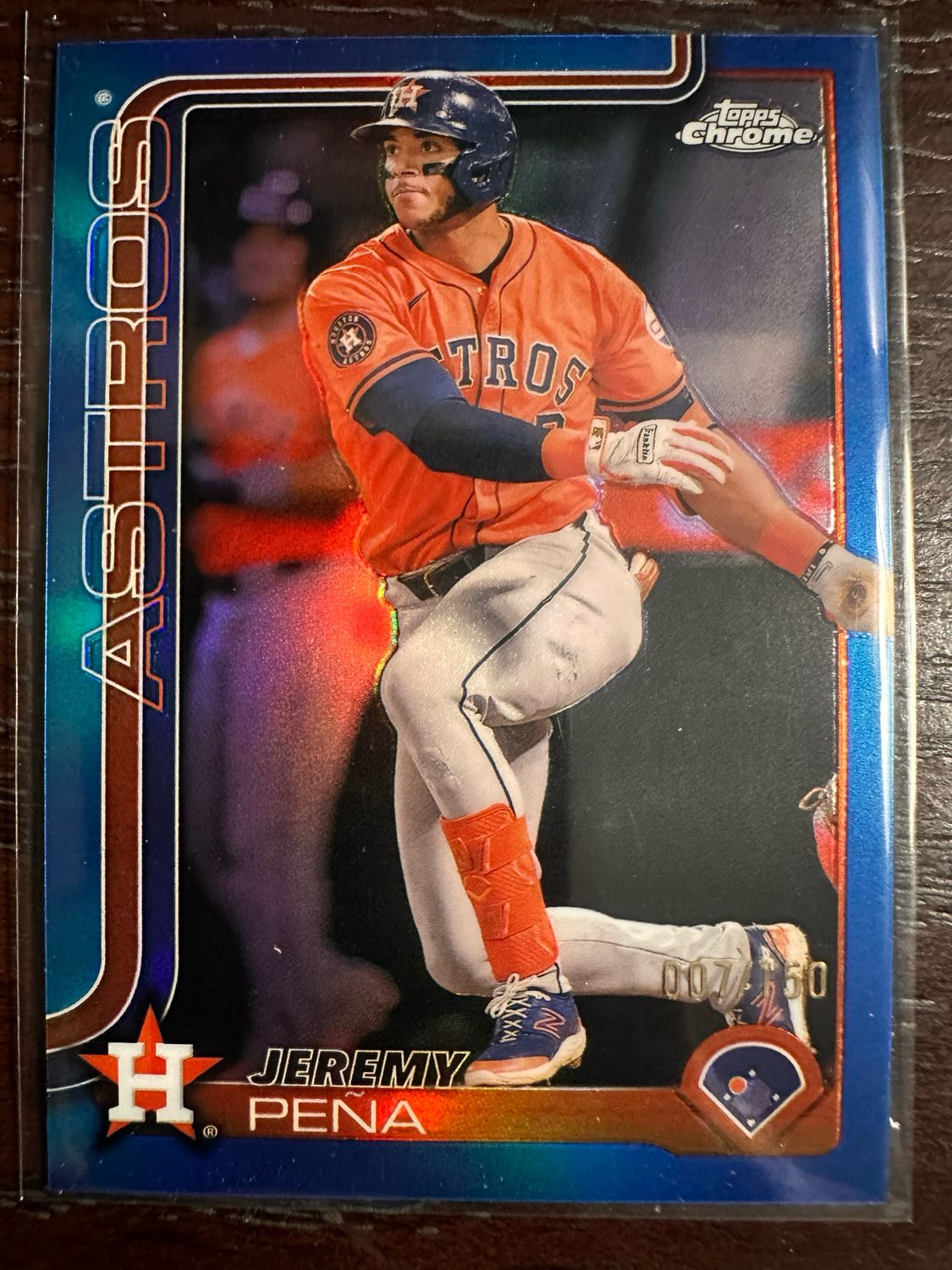 Jeremy Pena (Astros) 7/150 Topps Chrome 2025 (Color Match) (FREE SHIPPING)