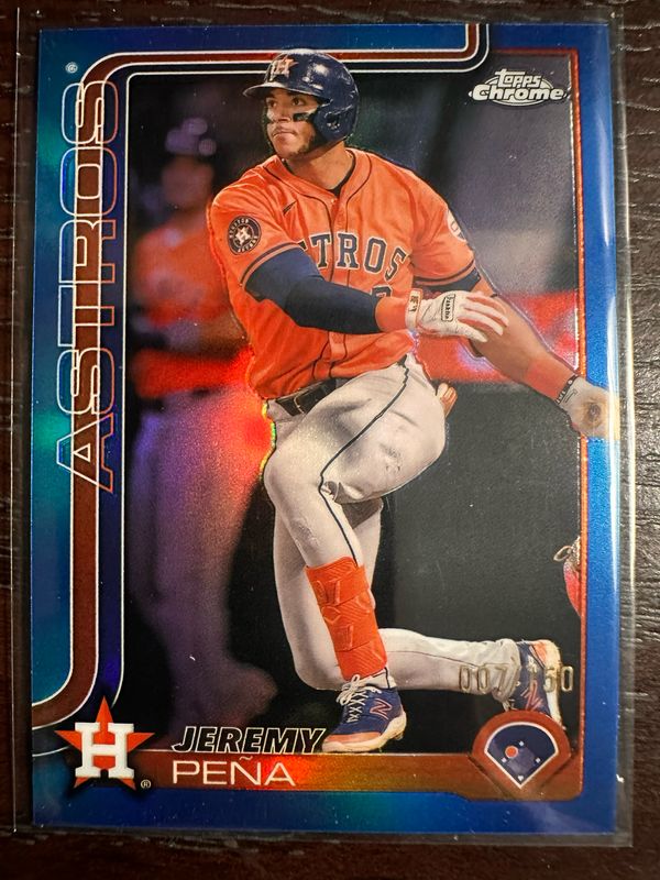 Jeremy Pena (Astros) 7/150 Topps Chrome 2025 (Color Match) (FREE SHIPPING)