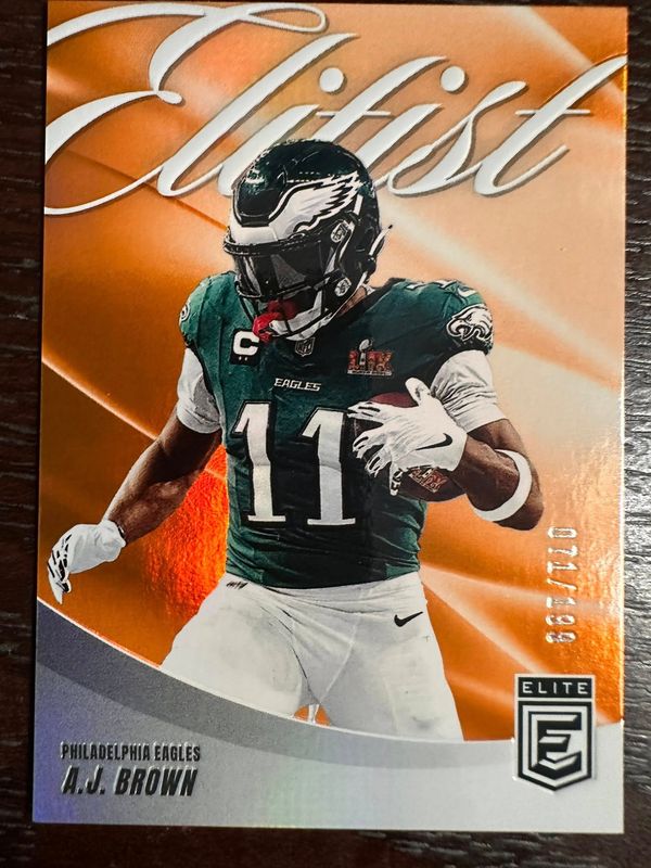 A. J. Brown Elitist /199 (Eagles) Elite 2025 (FREE SHIPPING)