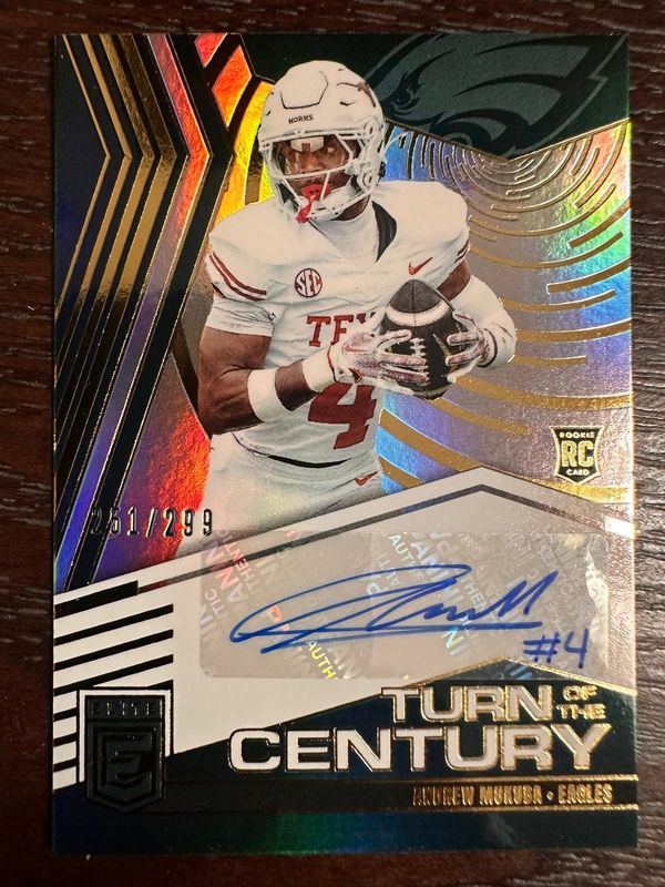 Andrew Mukuba Rookie Autograph (Eagles) 2025 Donruss Elite NFL (FREE SHIPPING)