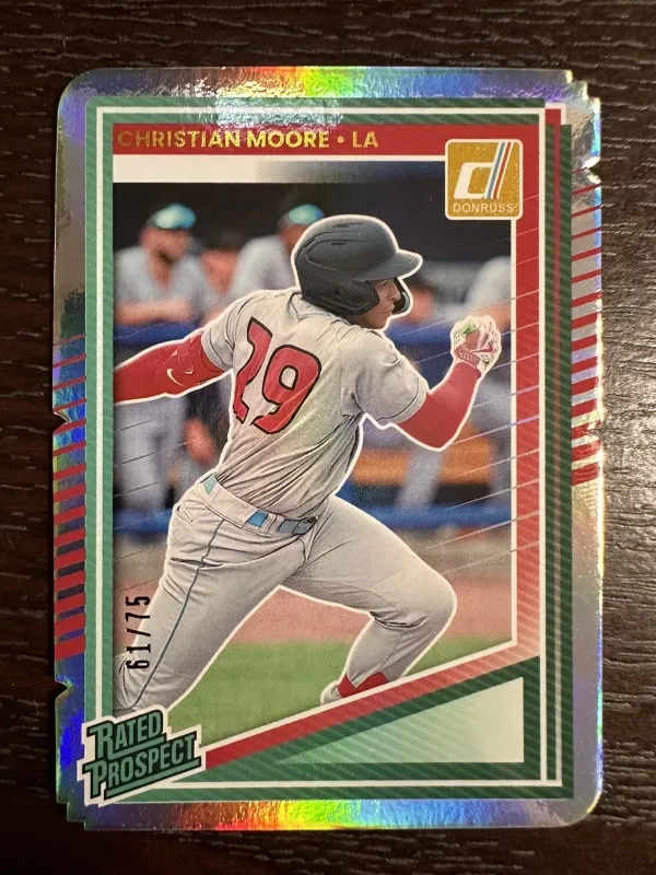 2025 Panini Donruss - Rated Prospects Christian Moore #145 Silver Die-Cut /75 (FREE SHIPPING)
