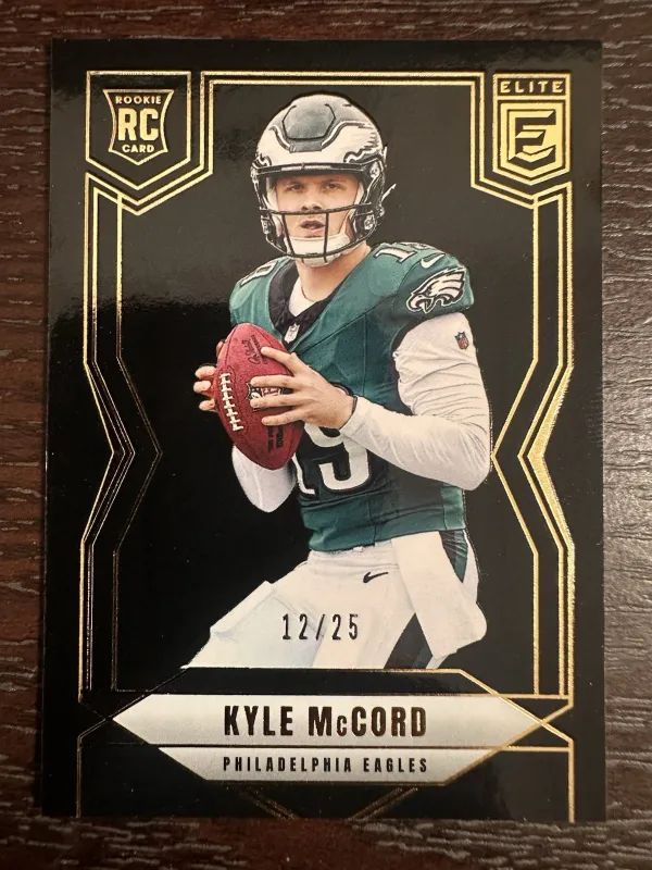 Kyle McCord 2025 Elite /25 Black Philadelphia Eagles (FREE SHIPPING)