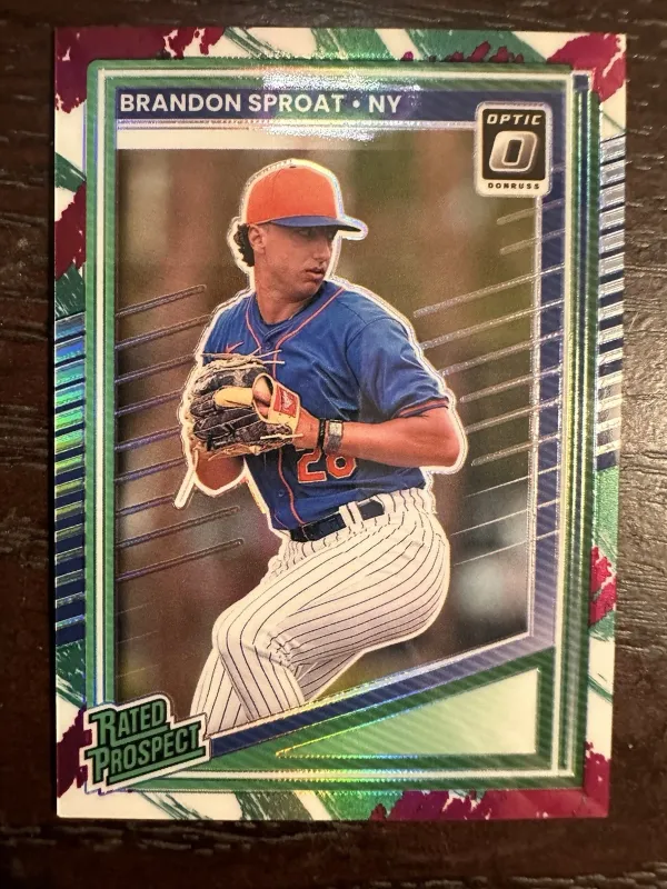 RARE CASE HIT 90s Jazz Design Brandon Sproat Optic Rated Prospect 2025 (FREE SHIPPING)