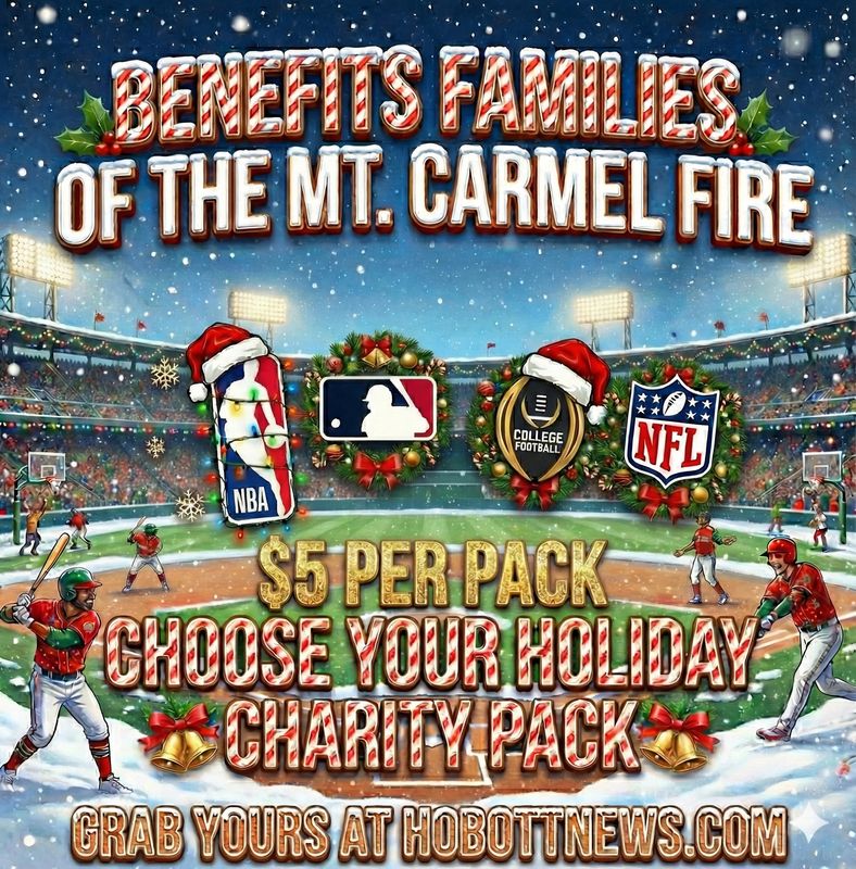 Choose Your Holiday Charity Pack! Help benefit Mt. Carmel families who lost their homes in tragic fire  (NBA, MLB, CFB, NFL)