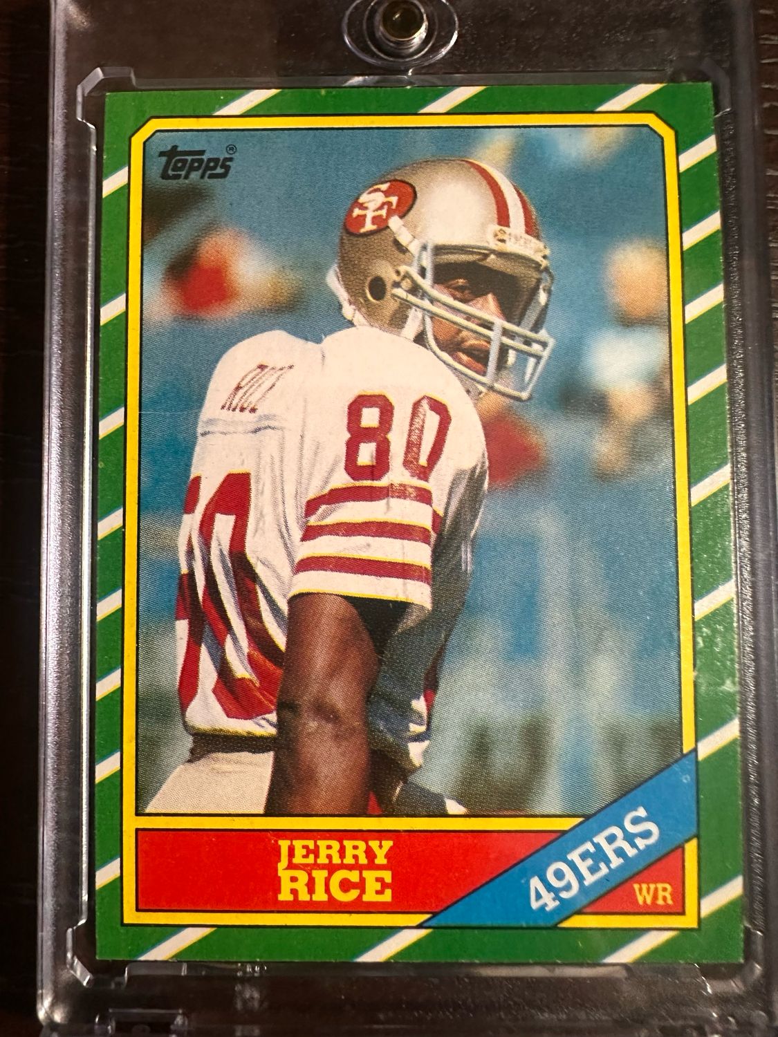 Jerry Rice Rookie Card With Sharp Corners