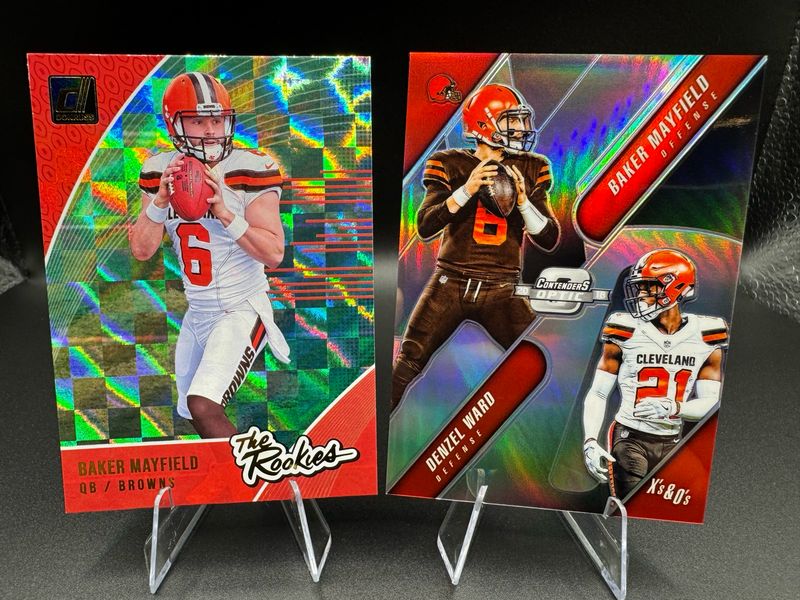 Baker Mayfield Dual rookie Cards (one Numbered To 175)