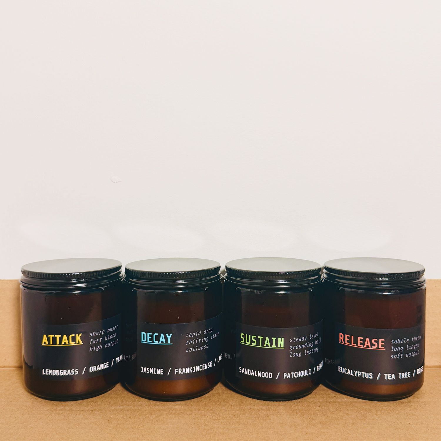 SET of 4 - ADSR 8oz Soy Candle Set