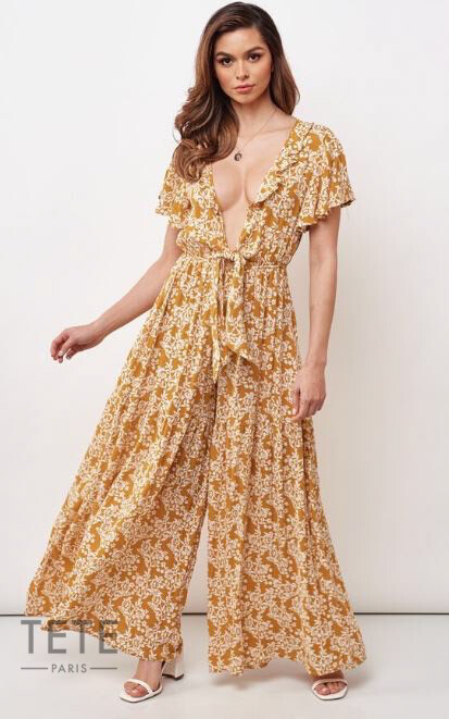 Jumpsuit flower print- LA