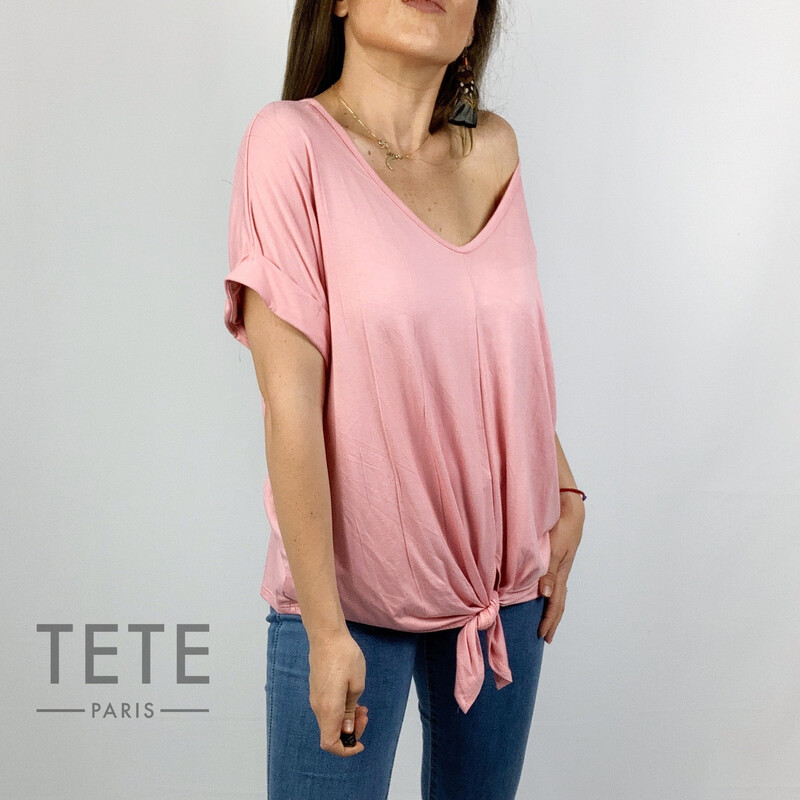 Blusa con nudo
