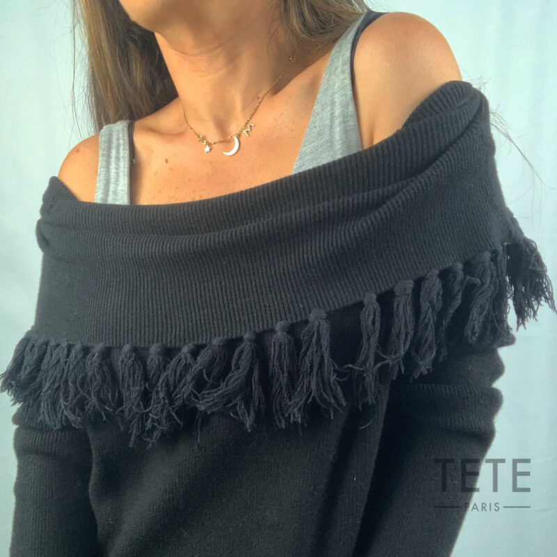 Sweater sin hombros